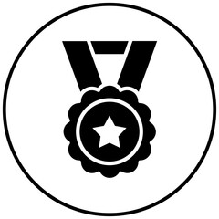 Tarnished Medal vector icon. Can be used for Corruption iconset.