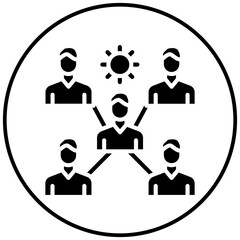 Infection Cluster vector icon. Can be used for Infectious Diseases iconset.