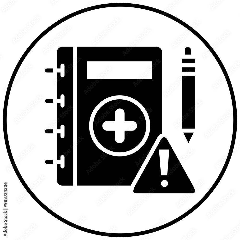 Poster Pandemic Preparedness vector icon. Can be used for Infectious Diseases iconset.