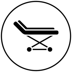 Stretcher vector icon. Can be used for Rugby iconset.