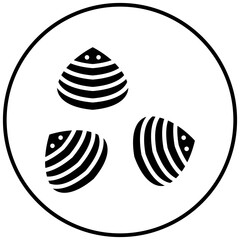 Clam vector icon. Can be used for Ocean iconset.