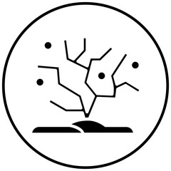 Coral vector icon. Can be used for Ocean iconset.