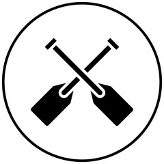 Paddles vector icon. Can be used for Ocean iconset.