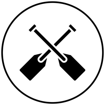 recommend clip art: Paddles vector icon. Can be used for Ocean iconset.