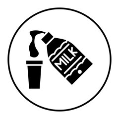 Dairy Item vector icon. Can be used for Supermarket iconset.