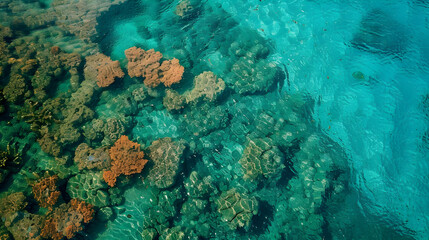 Fototapeta premium Vibrant Coral Reef Underwater Photography