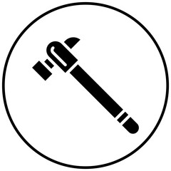 Hammer vector icon. Can be used for Shoemaker iconset.