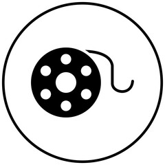 Bobbin vector icon. Can be used for Art and Craft Supplies iconset.