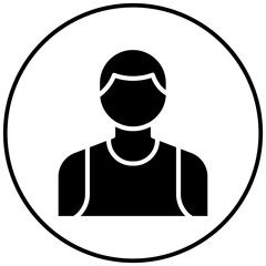 Lifeguard Male vector icon. Can be used for Beach Resort iconset.