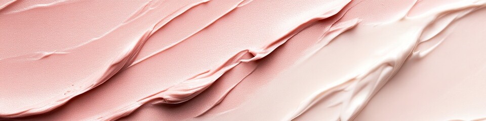 Smooth beige makeup foundation swatches with texture