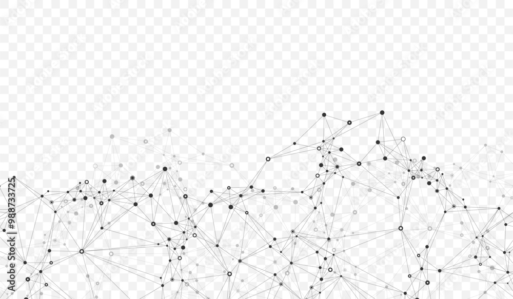 Poster Global network connection banner design template. Header social network communication in the global business concept. Big data visualization. Internet technology