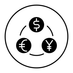 Dollar Exchange vector icon. Can be used for Trading iconset.