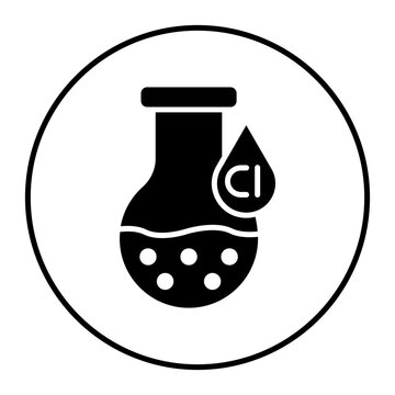 recommend clip art: Chlorine vector icon. Can be used for Laundry iconset.