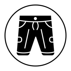 Shorts vector icon. Can be used for Laundry iconset.