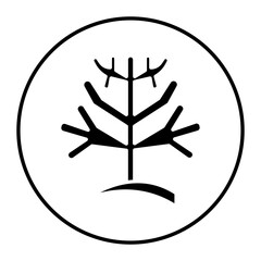 Coral Reef vector icon. Can be used for Global Warming iconset.