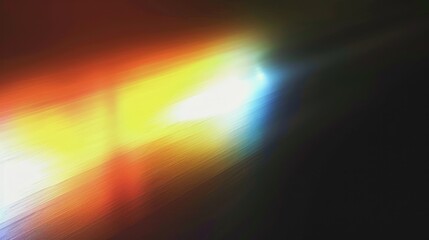 Light Leaks Overlay on black background. The light reflections appears blurred and creates a sense of movement.