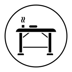 Spa Bed vector icon. Can be used for Spa iconset.