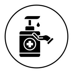 Hand Gel vector icon. Can be used for Spa iconset.