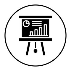 Graphical Presentation vector icon. Can be used for Business and Finance iconset.