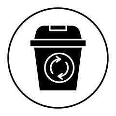 Recycle Bin vector icon. Can be used for Business and Finance iconset.