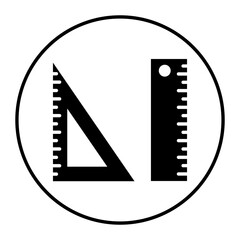 Ruler vector icon. Can be used for Home Improvements iconset.