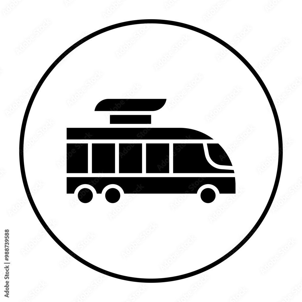 Sticker Transportation vector icon. Can be used for Vacation Planning iconset.