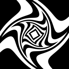 Abstract black and white background. Vector geometric pattern. Eps 10