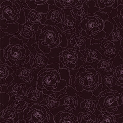 a dark red background with white roses