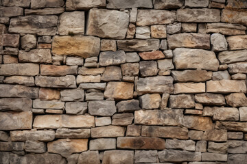 Obraz premium Processed collage of old medieval stone wall texture in daylight. Background for banner