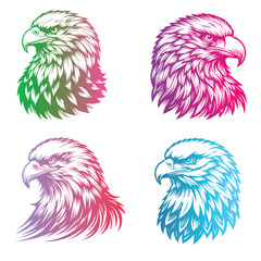 The American Bald Eagle, Silhouettes, american bald eagle on white transparent background
