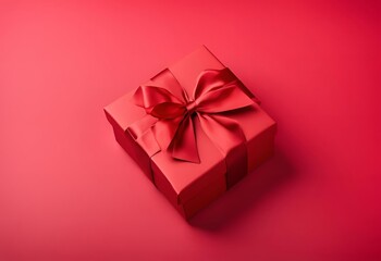 Obraz premium red gift box