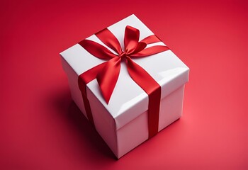 Obraz premium red gift box