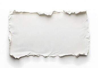 Fototapeta premium Blank Torn Paper on Plain Background