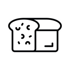 Simple bread icon used for showcasing bakery goods