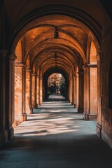 Naklejka premium The minimalistic mobile wallpaper of a Stone archway