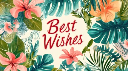 Creative Best Wishes Card with Warm Greetings