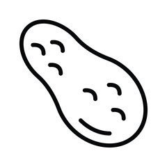 For adding a nutty touch to food, use this crunchy peanut icon