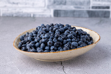 Fresh blueberry background. Blueberry Texture Close Blueberry Antioxidant Organic Superpeed Bowl Concept Healthy Nutrition
