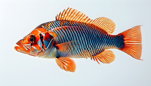 recommend clip art: elegant fish silhouettes gracefully swimming against a pristine white backdrop