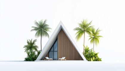 A luxurious eco-resort with bungalows constructed from reclaimed timber and recycled metal