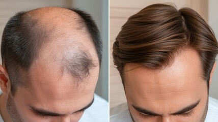 Hair Restoration Before and After: Side-by-Side Comparison of Hair Growth