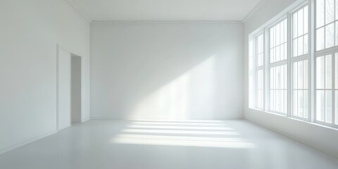Fototapeta premium empty white room