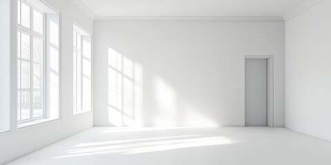 Fototapeta premium empty white room