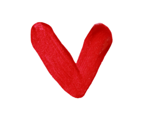 Features a simple yet striking red letter V shape with transparent image of PNG format extension.