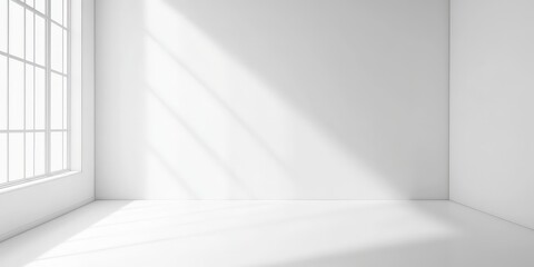Fototapeta premium empty white room