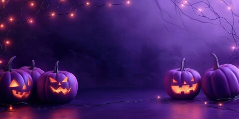 Halloween background with pumpkins halloween decorations festival.