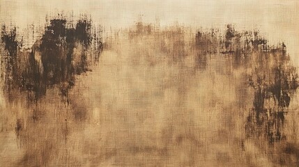 Natural Elegance: Earthy Brown Paint Line on Beige Canvas – Perfect as a Sports Interior Poster, Showcasing Subtle Tone Variations and Textures for a Harmonious Atmosphere