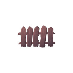 Abandoned, old, wooden fence, partially broken.