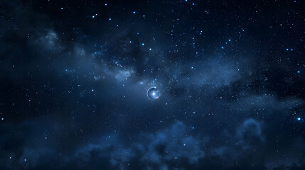 Stunning Night Sky with Stars and Milky Way