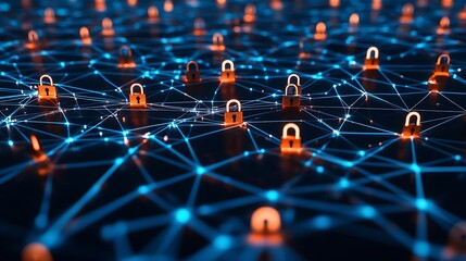 Futuristic Technology: Abstract Digital Interfaces, Data Networks, and AI Conceptual Art